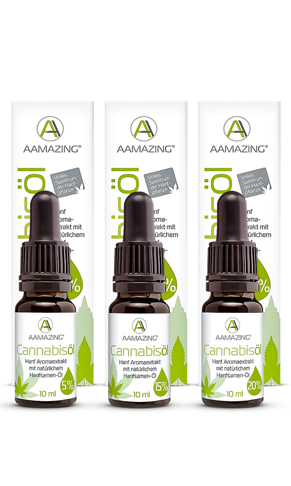 CBD Bundle Set Öle in 5% 15% und 20% je 10ml