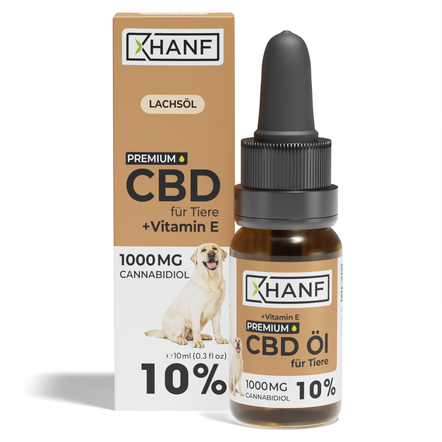 CBD Öl für Tiere 10% - Lachs