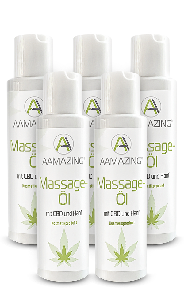 5er Set CBD Massage Öl