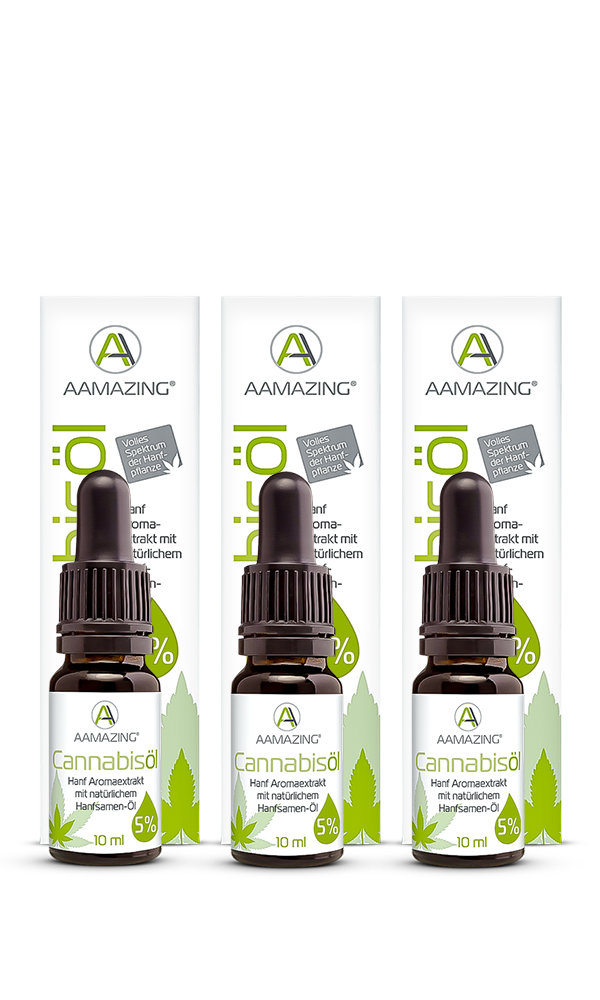 3er Set 5% Vollspektrum CBD Öl 30ml