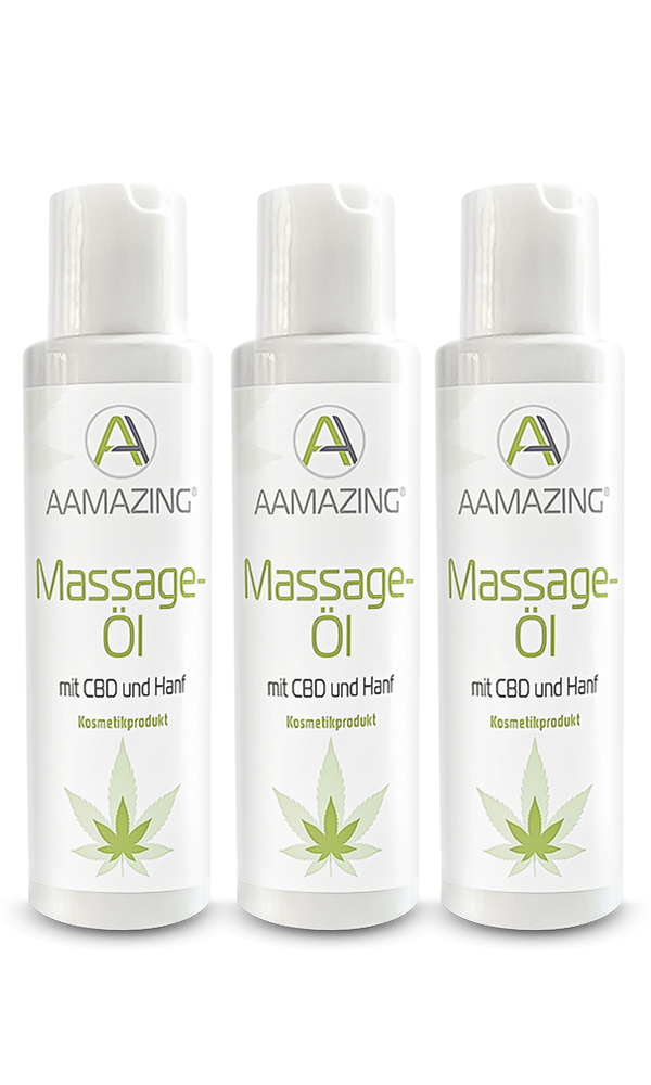 3er Set CBD Massage Öl