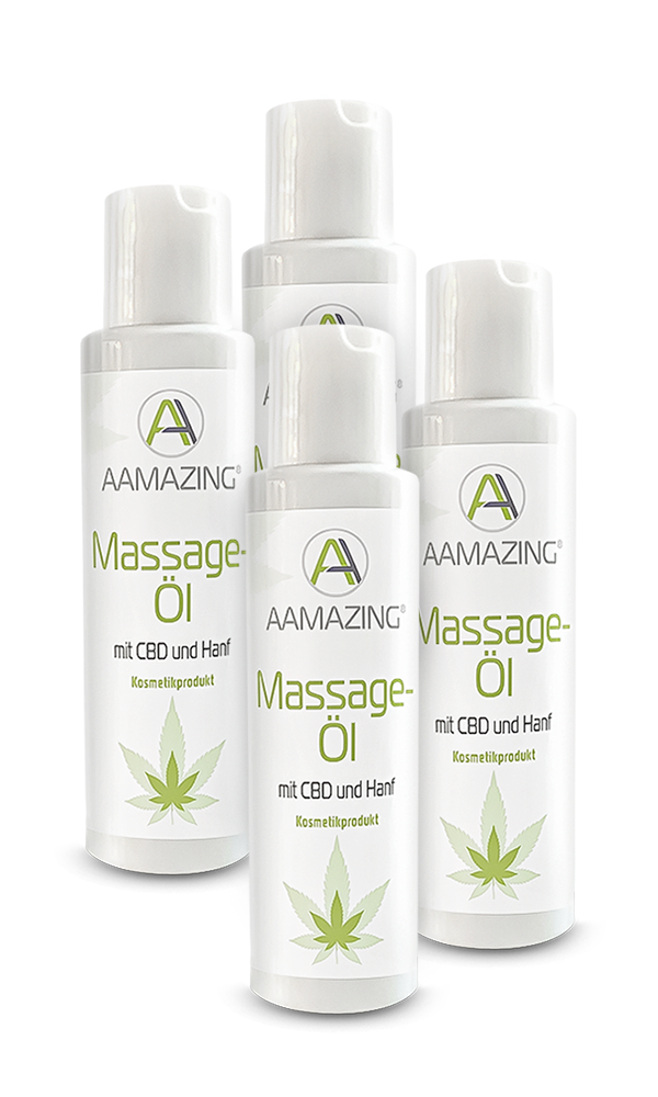 4er Set CBD Massage Öl